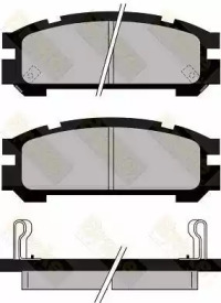 Комплект тормозных колодок, дисковый тормоз Brake ENGINEERING PA823