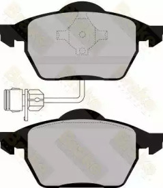 Комплект тормозных колодок, дисковый тормоз Brake ENGINEERING PA865