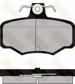 Комплект тормозных колодок, дисковый тормоз Brake ENGINEERING PA934