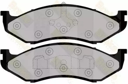 Комплект тормозных колодок, дисковый тормоз Brake ENGINEERING PA992