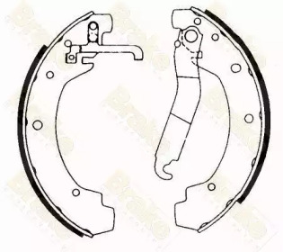 Комплект тормозных колодок Brake ENGINEERING SH1193