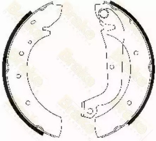 Комплект тормозных колодок Brake ENGINEERING SH1207