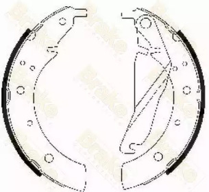 Комплект тормозных колодок Brake ENGINEERING SH1209