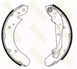 Комплект тормозных колодок Brake ENGINEERING SH2166