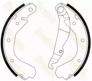 Комплект тормозных колодок Brake ENGINEERING SH2212