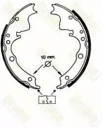 Комплект тормозных колодок Brake ENGINEERING SH2220