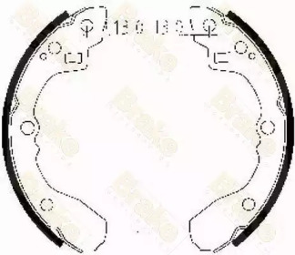 Комплект тормозных колодок Brake ENGINEERING SH2471