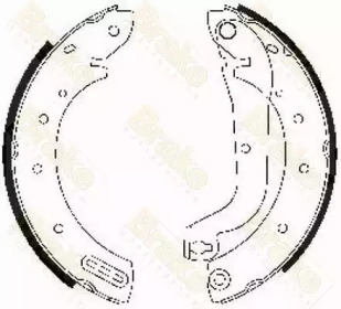 Комплект тормозных колодок Brake ENGINEERING SH2472