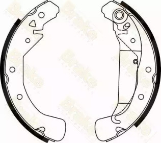 Комплект тормозных колодок Brake ENGINEERING SH2497