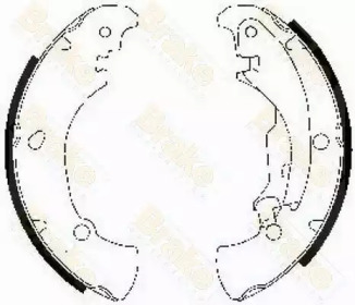 Комплект тормозных колодок Brake ENGINEERING SH2505