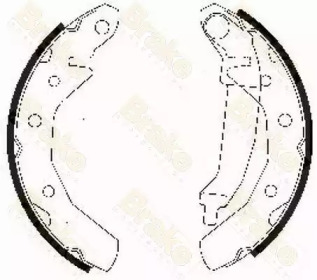 Комплект тормозных колодок Brake ENGINEERING SH2510