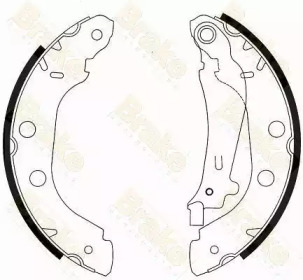 Комплект тормозных колодок Brake ENGINEERING SH2539