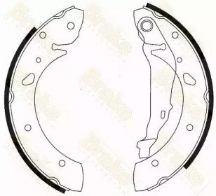 Комплект тормозных колодок Brake ENGINEERING SH2545