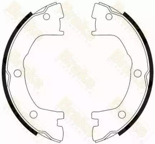 Комплект тормозных колодок, стояночная тормозная система Brake ENGINEERING SH2556