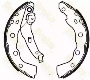 Комплект тормозных колодок Brake ENGINEERING SH2565