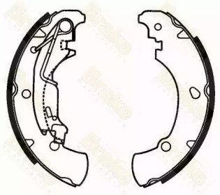 Комплект тормозных колодок Brake ENGINEERING SH2597