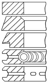 Комплект поршневых колец GOETZE ENGINE 08-179000-10