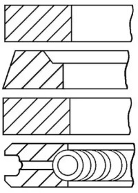 Комплект колец GOETZE ENGINE 08-322100-00