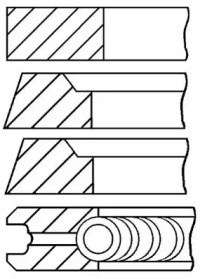Комплект поршневых колец GOETZE ENGINE 08-348400-10