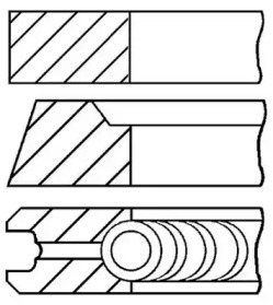 Комплект поршневых колец GOETZE ENGINE 08-405600-10