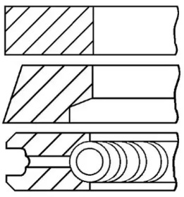 Комплект поршневых колец GOETZE ENGINE 08-529300-00