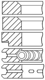 Комплект колец GOETZE ENGINE 08-107200-00