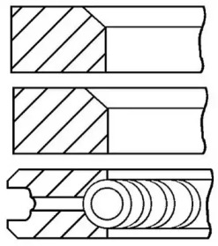 Комплект поршневых колец GOETZE ENGINE 08-170711-10