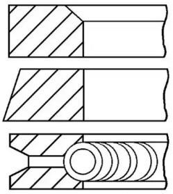 Комплект поршневых колец GOETZE ENGINE 08-502200-00