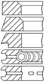 Комплект поршневых колец GOETZE ENGINE 08-164500-10