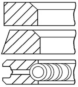 Комплект поршневых колец GOETZE ENGINE 08-306300-00