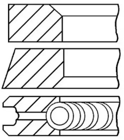 Комплект поршневых колец GOETZE ENGINE 08-439100-00