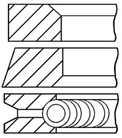 Комплект поршневых колец GOETZE ENGINE 08-336600-00