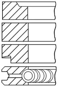 Комплект поршневых колец GOETZE ENGINE 08-314900-10