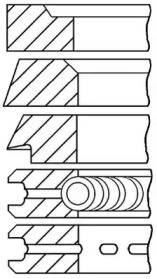 Комплект колец GOETZE ENGINE 08-314600-00