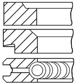 Комплект колец GOETZE ENGINE 08-322700-00