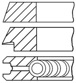 Комплект поршневых колец GOETZE ENGINE 08-109400-10