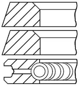 Комплект поршневых колец GOETZE ENGINE 08-319500-10