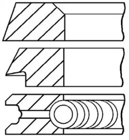 Комплект поршневых колец GOETZE ENGINE 08-319800-10