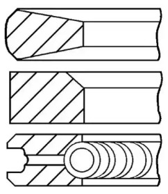 Комплект поршневых колец GOETZE ENGINE 08-346500-10