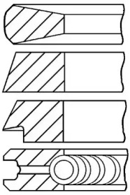 Комплект колец GOETZE ENGINE 08-207800-30