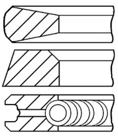 Комплект поршневых колец GOETZE ENGINE 08-326300-00