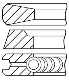 Комплект поршневых колец GOETZE ENGINE 08-501300-00