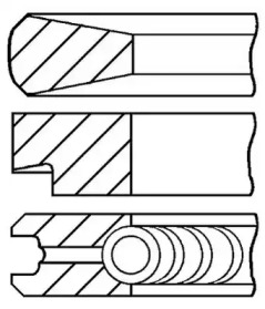 Комплект поршневых колец GOETZE ENGINE 08-335400-00