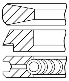 Комплект поршневых колец GOETZE ENGINE 08-431100-00