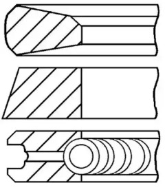 Комплект поршневых колец GOETZE ENGINE 08-785207-00