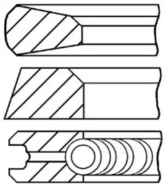 Комплект поршневых колец GOETZE ENGINE 08-784800-00