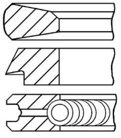 Комплект поршневых колец GOETZE ENGINE 08-119800-00