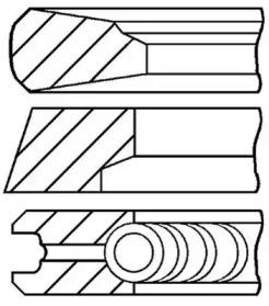 Комплект поршневых колец GOETZE ENGINE 08-428900-00