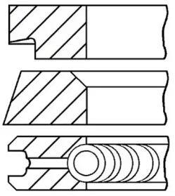 Комплект поршневых колец GOETZE ENGINE 08-145400-00