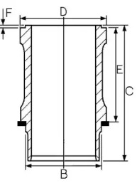 Втулка GOETZE ENGINE 15-570060-00